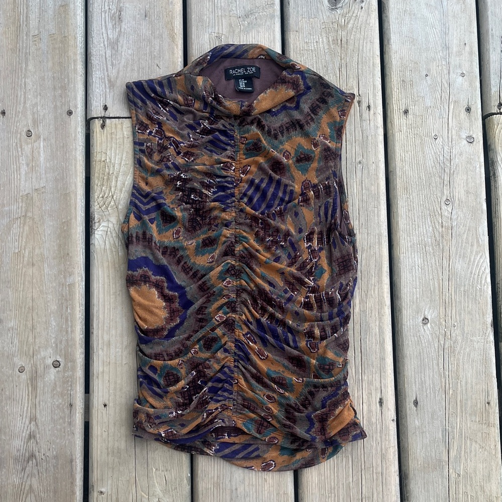 Rachel Zoe Multicolor Patterned Top